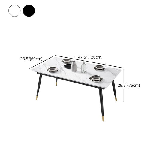 Glam 1/2/3/5/7 Pieces Dining Set Sintered Stone Dining Table Set for Home Use Clearhalo 'Dining Room Sets' 'Dining Tables & Seating' 'dining_room_set' 'furn' 'furn_dining_room_set' 'Furniture' 'furniture_dining_room_set' 'Kitchen & Dining Furniture' 'kitchen&dining_furn' 'kitchen' 1200x1200_5d23860a-178c-46e8-94af-8e6d80e16261