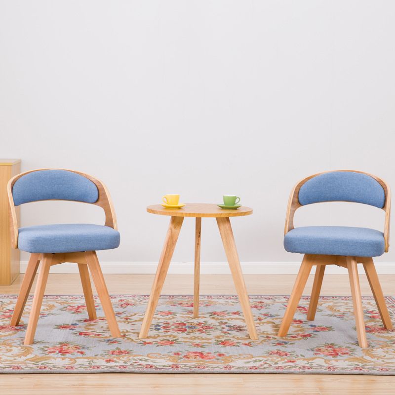 Contemporary Style Dining Chair Solid Wood Open Back Side Chair of 17" Wide for Home Clearhalo ' kitchen&dining_furn' 'Dining Chairs' 'Dining Tables & Seating' 'dining_chair' 'furn' 'furn_dining_chair' 'Furniture' 'furniture_dining_chair' 'Kitchen & Dining Furniture' 'kitchen' 1200x1200_5d24fc25-59ec-4e86-a94a-6b46866c9d9a