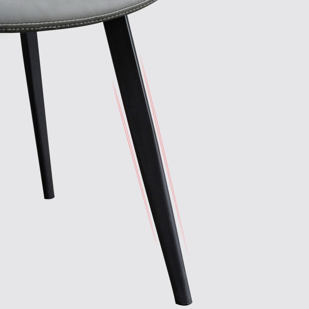 PU Leather Contemporary Restaurant Side Chair Parsons Multi-color Dining Chair Clearhalo ' kitchen&dining_furn' 'Dining Chairs' 'Dining Tables & Seating' 'dining_chair' 'furn' 'furn_dining_chair' 'Furniture' 'furniture_dining_chair' 'Kitchen & Dining Furniture' 'kitchen' 1200x1200_5d2504f7-ffc5-471a-8ad8-fa1d8c8c1489