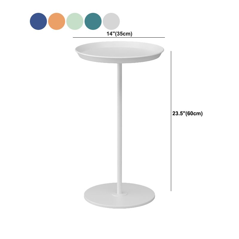 Tavolo da divano del vassoio per angolo rotondo minimalista Tavolo laterale