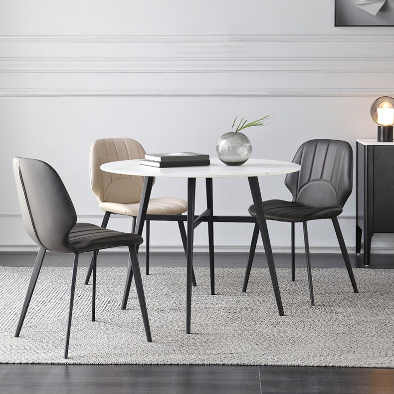 Set di mobili da pranzo contemporanei 1/2/3/5 pezzi e sedie da pranzo in pietra sinterizzate