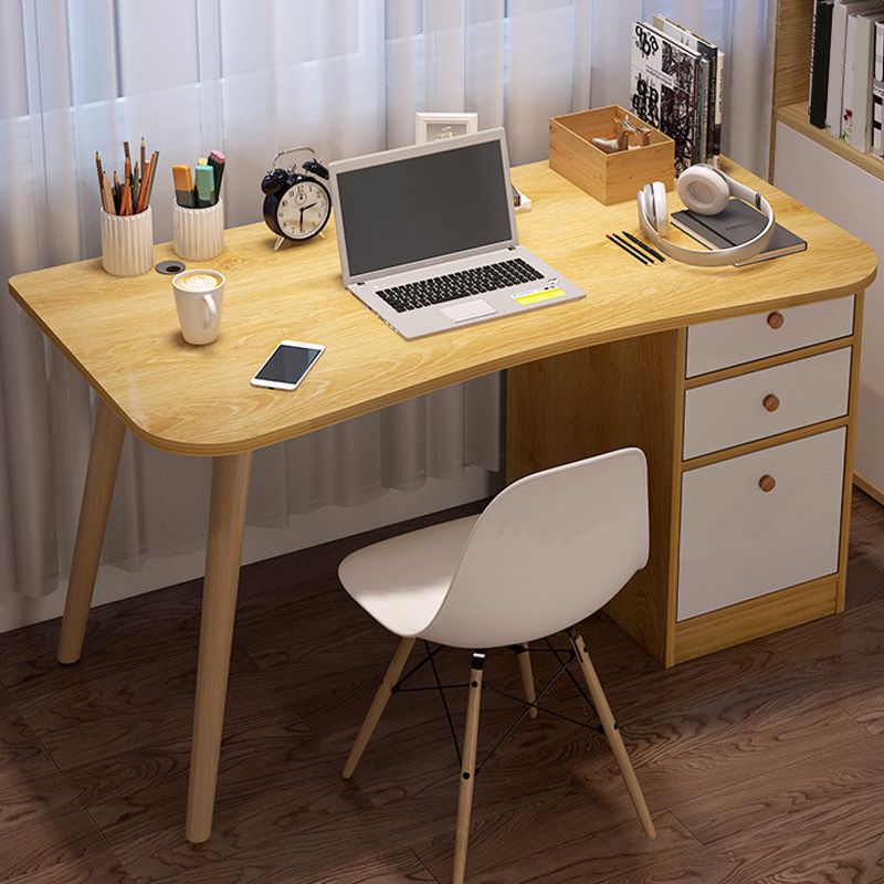 Manufacture Wood Writing Desk 19.69-inch Wide Writing Desk with Drawers Clearhalo 'furn' 'furn_office_desk' 'Furniture' 'Office Desks' 'Office Furniture' 'office_desk' 1200x1200_5d28cc15-f50c-4bb7-8bd2-cee6af892d79