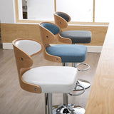 Modern Backrest Liftable Stool Steel Household Bar Stool with Cushion and Pedal Clearhalo 'Bar Furniture' 'Bar Stools' 'bar_stools' 'furn' 'furn_bar_stools' 'furniture_bar_stools' 'Kitchen & Dining Furniture' 'kitchen&dining_furn' 'kitchen' 'kitchen_furn' Furniture' 1200x1200_5d2b9fa4-1e17-447d-9d4a-d07eabcbdb63