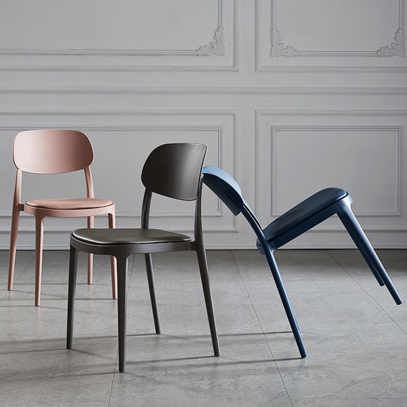 Plastic Scandinavian Armless Chair Indoor-Outdoor Open Back Chair Clearhalo 'Dining Chairs' 'Dining Tables & Seating' 'dining_chair' 'furn' 'furn_dining_chair' 'Furniture' 'furniture_dining_chair' 'Kitchen & Dining Furniture' 1200x1200_5d2bb9bf-4bad-41f7-873f-7d517182ec8e