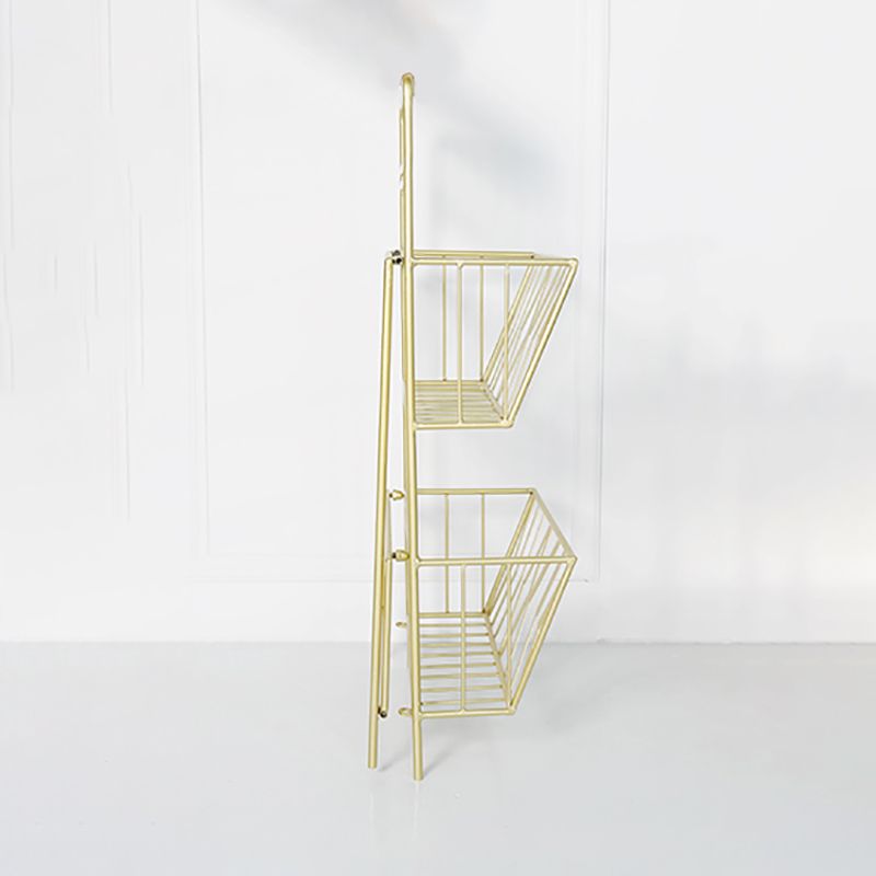 Metal 2 estante estante de libros 13.4 "w estante de libro moderno cerrado vertical