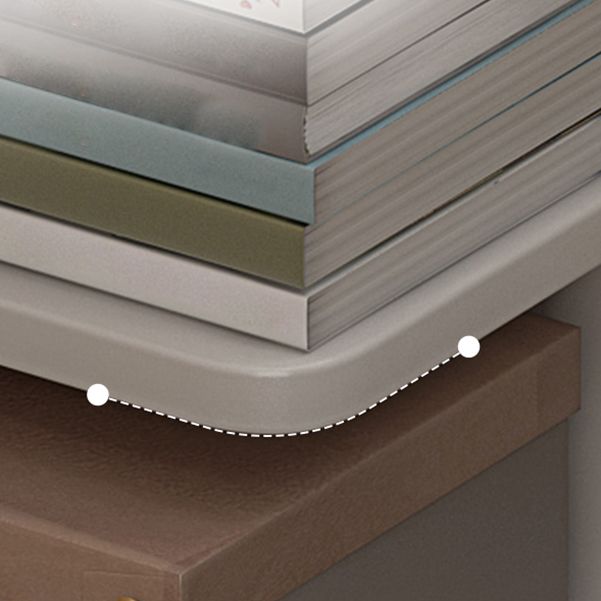 13.78"W Bookshelf Contemporary Style Bookcase for Home and Office