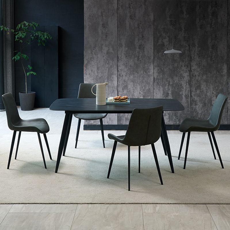 Modern Style Microfiber Leather Chair 20'' Wide Parsons Chair for Home Clearhalo ' kitchen&dining_furn' 'Dining Chairs' 'Dining Tables & Seating' 'dining_chair' 'furn' 'furn_dining_chair' 'Furniture' 'furniture_dining_chair' 'Kitchen & Dining Furniture' 'kitchen' 1200x1200_5d2d4059-459c-47c7-8488-01ad0dc24e07