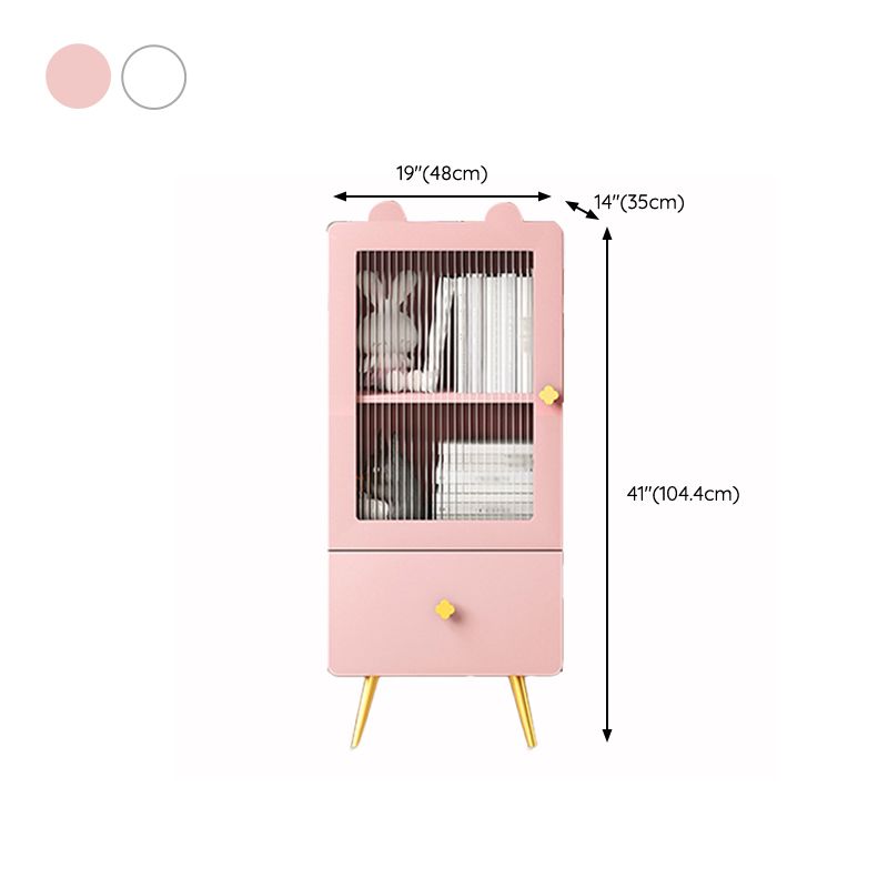 Eigentijdse boekenkast gesloten terug verticale plank boekenkast met ladeopslag