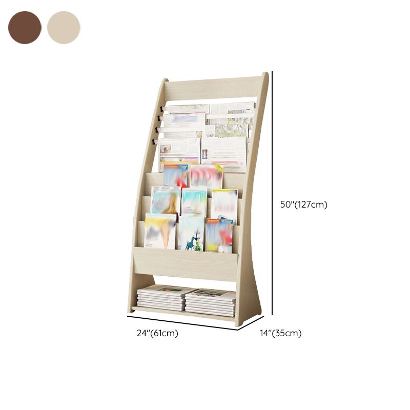 Closed Back Contemporary Bookcase Engineered Wood Vertical Bookshelf with Shelves Clearhalo 'Bookcases' 'furn' 'furn_bookcases' 'Furniture' 'Office Furniture' 1200x1200_5d2dbf68-5df7-40c8-a660-bbac8d4b7859