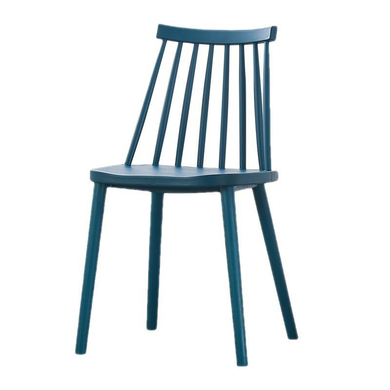 Contemporary Plastic Dining Chair Slat Back Side Chair in Matte Finish for Home Clearhalo 'Dining Chairs' 'Dining Tables & Seating' 'dining_chair' 'furn' 'furn_dining_chair' 'Furniture' 'Kitchen & Dining Furniture' 1200x1200_5d2e77f2-2dfa-4239-b7a7-1343d79ecf5c