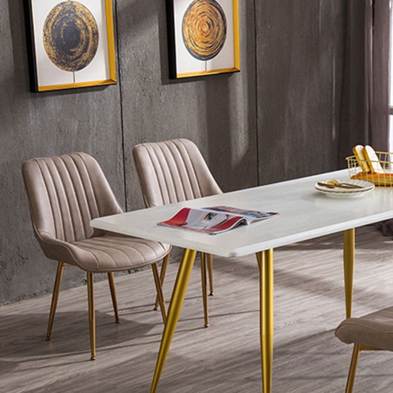 Nordic Metal Dining Room Armless Chairs Upholstered Dining Side Chair for Restaurant Clearhalo ' kitchen&dining_furn' 'Dining Chairs' 'Dining Tables & Seating' 'dining_chair' 'furn' 'furn_dining_chair' 'Furniture' 'furniture_dining_chair' 'Kitchen & Dining Furniture' 'kitchen' 1200x1200_5d2fd01d-fa99-4970-9328-22876d1229fd