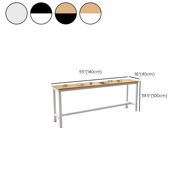 Modern Style 1/4/5 Pieces Wood Rectangular Bar Table Set for Dining Room Clearhalo 'Bar Furniture' 'furn' 'furn_home_bar_bar_sets' 'Furniture' 'Home Bars & Bar Sets' 'home_bar_bar_sets' 'Kitchen & Dining Furniture' 1200x1200_5d2ff74d-7f28-48c1-8cde-49f043c541fb