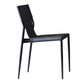 Modern Style Metal Chairs Armless Chair for Kitchen with Metal Legs