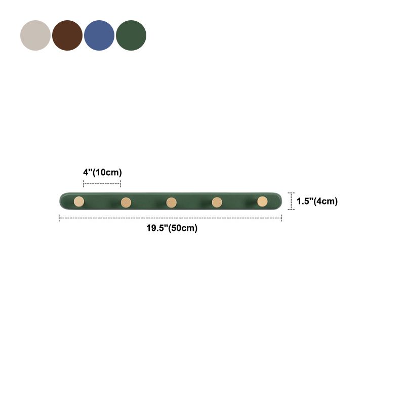 Kit de entrada de madera de estilo moderno de stand montada con ganchos de madera