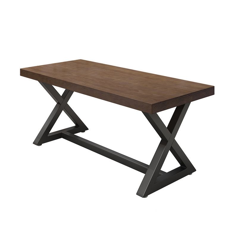 Ensemble de Table à manger rectangulaire moderne, 1/2/5 pièces, Table et chaises en bois massif