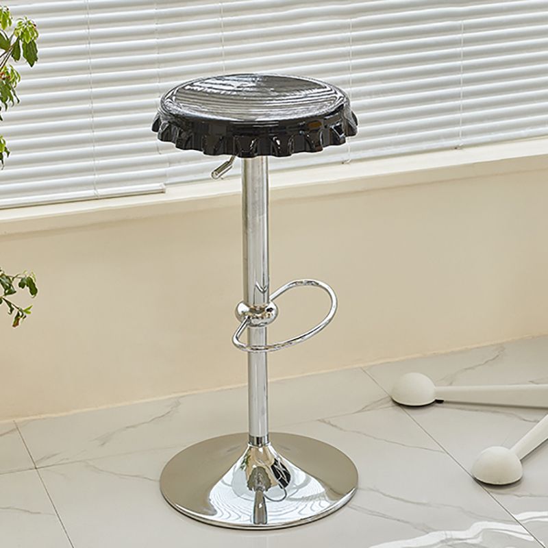 Contemporary Backless Indoor Armless Footrest Bar Stool with Metal Base Clearhalo 'Bar Furniture' 'Bar Stools' 'bar_stools' 'furn' 'furn_bar_stools' 'Furniture' 'Kitchen & Dining Furniture' 1200x1200_5d350b55-6d2d-455d-8dca-76fd64ea5c95