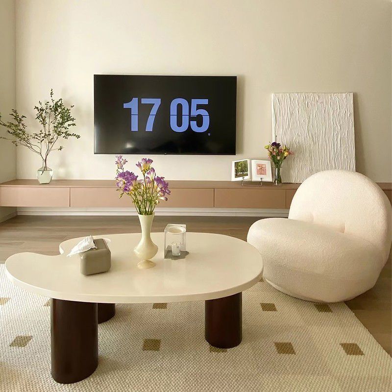 Modern irregolare 1 tavolino singolo 15. in alto tavolo da cocktail a 3 gambe alte