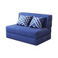 Contemporary Linen Armless Sofa Bed Slipcovered for Living Room