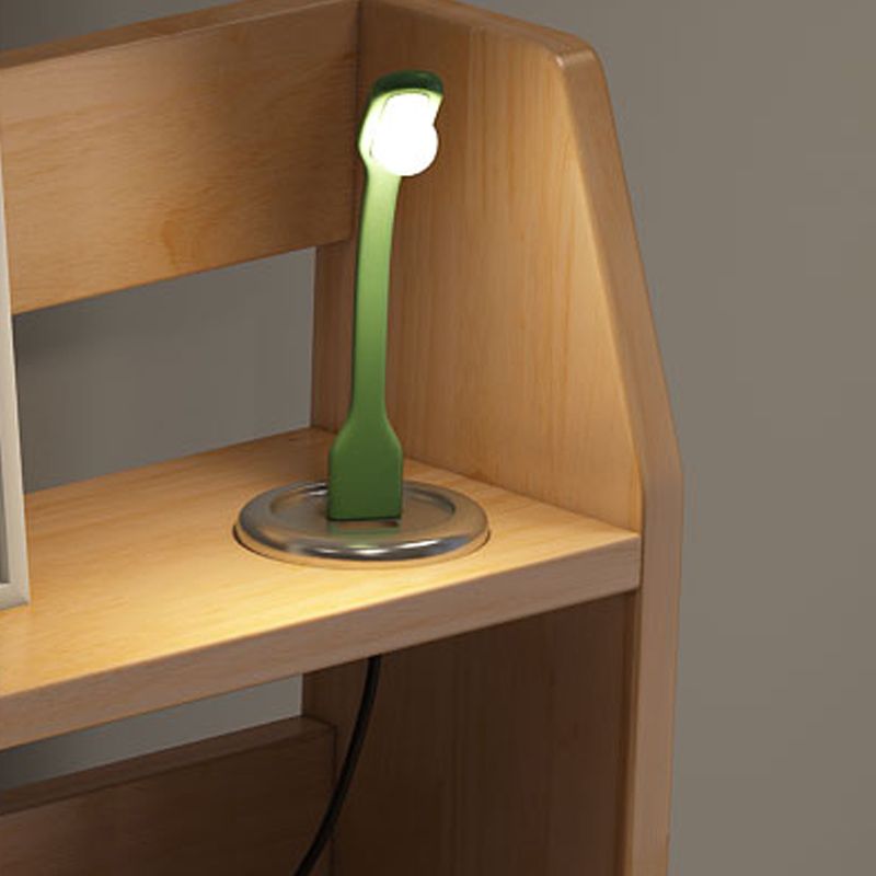 3-cassedri scrivania da ufficio in legno di gomma moderna scrivania con ripiani