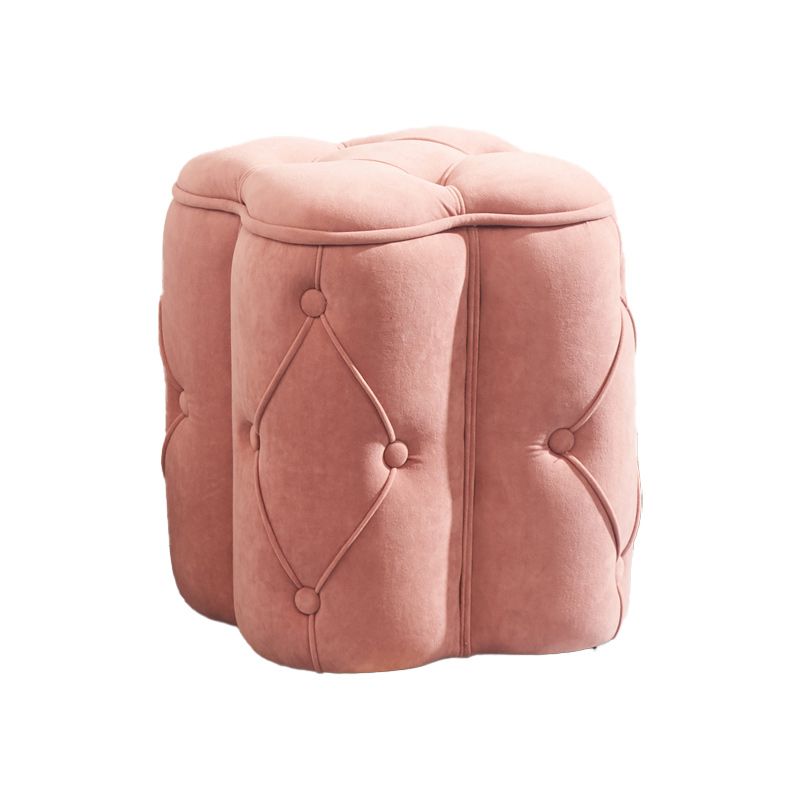 Orange Velvet Pouf Specialty Pouf Stain Resistant Indoor Pouf Clearhalo 'furn' 'furn_ottomans_poufs' 'Furniture' 'Living Room Furniture' 'Ottomans & Poufs' 'ottomans_poufs' 1200x1200_5d36f6bf-6dd2-4941-9338-cf0a78b3c814