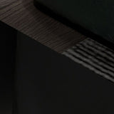 Modern Grey 58/52 Tall End Table Square Slate Top Block Side Table with Storage