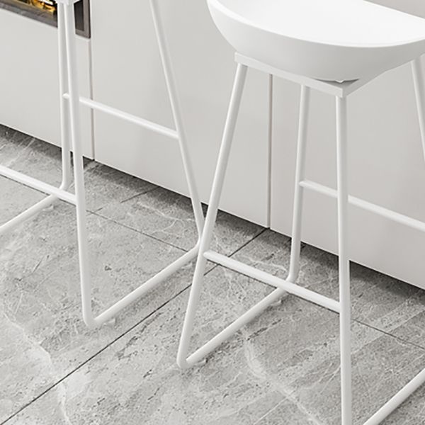 Taburete moderno de contador de respaldo de la cocina de hierro con asiento acrílico