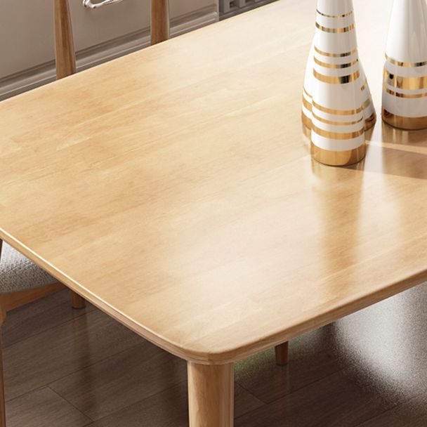 Modern Rubber Wood Table for Restaurant Rectangle Dining Table with 4 Legs Clearhalo ' dining_table' 'Dining Tables & Seating' 'Dining Tables' 'furn' 'furn_dining_table' 'Furniture' 'furniture_dining_table' 'Kitchen & Dining Furniture' 'kitchen&dining_furn' 'kitchen' 'kitchen_dining_table' 1200x1200_5d3863d5-6cea-453c-8a0c-2469b5b2020a