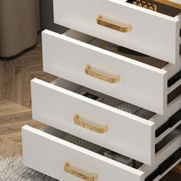 Modern Dressing Table Bedroom Stone Lighted Mirror Make-up Vanity Clearhalo 'Bedroom Furniture' 'furn' 'furn_makeup_vanities' 'Furniture' 'Makeup Vanities' 'makeup_vanities' 1200x1200_5d38ceca-53ff-460a-8b5d-e18a4510652f