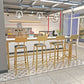 Glam Style Rectangle Bistro Set 1/5/9 Pieces Faux Marble Bar Table Set Clearhalo 'Bar Furniture' 'furn' 'furn_home_bar_bar_sets' 'Furniture' 'Home Bars & Bar Sets' 'home_bar_bar_sets' 'Kitchen & Dining Furniture' 1200x1200_5d39003e-38f5-4c0f-8dcb-5e1e3c89e3b3
