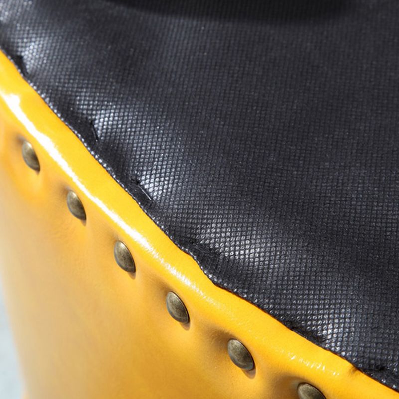 Modern Irregular Leather Ottoman Water Resistant Footstool Ottoman with Nailhead Trim Clearhalo 'furn' 'furn_ottomans_poufs' 'Furniture' 'Living Room Furniture' 'Ottomans & Poufs' 'ottomans_poufs' 1200x1200_5d39af24-0527-44a9-be99-e2d5e347516a