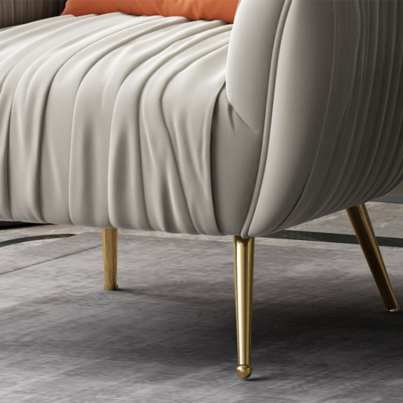 Modern Pillow Back Chair Solid Color Upholstered Sloped Arms Chair Clearhalo 'Accent Chairs' 'accent_chairs' 'Chairs & Seating' 'furn' 'furn_accent_chairs' 'Furniture' 'Living Room Furniture' 1200x1200_5d3c088e-ffd8-472e-8967-3d3483b65231