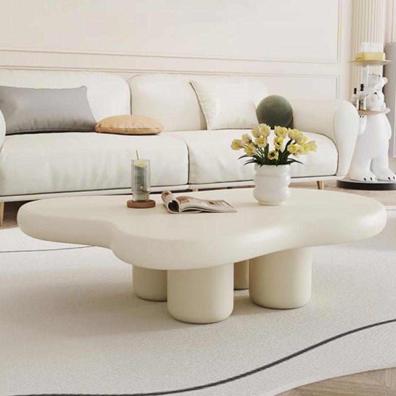 Modern 4 Legs Cocktail Table Wood Free Form Coffee Cocktail Table Clearhalo 'Coffee & Accent Tables' 'Coffee Tables' 'coffee_tables' 'furn' 'furn_coffee_tables' 'Furniture' 'Living Room Furniture' 1200x1200_5d3eeb40-d2a4-40b1-9236-0eb77c8c8917