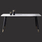 Traditional Luxury Dining Table Rectangle Sintered Stone 4 Legs Dining Table with Black Frame Clearhalo ' dining_table' 'Dining Tables & Seating' 'Dining Tables' 'furn' 'furn_dining_table' 'Furniture' 'furniture_dining_table' 'Kitchen & Dining Furniture' 'kitchen&dining_furn' 'kitchen' 'kitchen_dining_table' 1200x1200_5d3f53d4-61b9-4201-a645-659d27b2d362