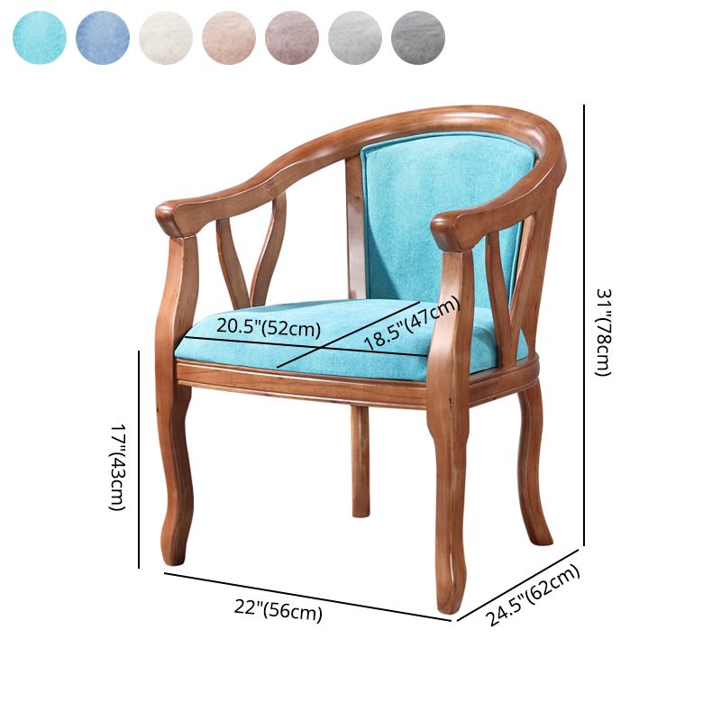 Traditional Solid Wood Dining Chair Linen Dining Arm Chair for Home Use Clearhalo ' kitchen&dining_furn' 'Dining Chairs' 'Dining Tables & Seating' 'dining_chair' 'furn' 'furn_dining_chair' 'Furniture' 'furniture_dining_chair' 'Kitchen & Dining Furniture' 'kitchen' 1200x1200_5d40fe58-3b9b-4187-a33f-30db605b711a