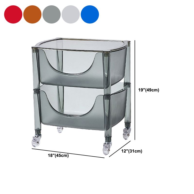 Libreria in plastica multilivello da 12,2 "libreria sullo scaffale standard per home office