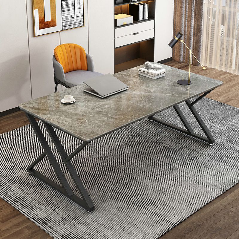 29.53 "Tall Stone Office Desk Sled Base rechthoekig schrijfbureau