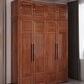 Contemporary Style Wardrobe Armoire Wood Wardrobe Closet with Doors and Drawer