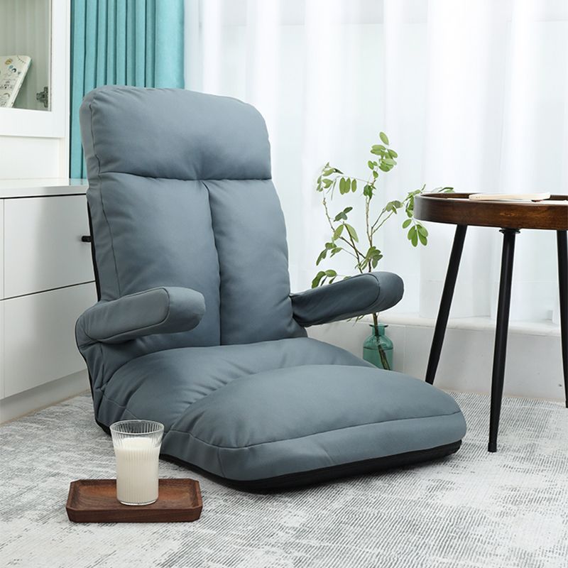 Faux Leather/Linen Chair 20.8 "L x 21.6"W x 25.9"H Convertible Chair Clearhalo 'Accent Chairs' 'accent_chairs' 'Chairs & Seating' 'furn' 'furn_accent_chairs' 'Furniture' 'furniture_accent_chairs' 'Living Room Furniture' 1200x1200_5d4bd755-e53a-472f-b7fb-a37eec120148