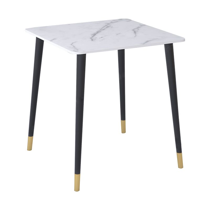 Industrial Style Dining Table Marble 4 Legs Dining Site Table for Home Clearhalo ' dining_table' 'Dining Tables & Seating' 'Dining Tables' 'furn' 'furn_dining_table' 'Furniture' 'furniture_dining_table' 'Kitchen & Dining Furniture' 'kitchen&dining_furn' 'kitchen' 'kitchen_dining_table' 1200x1200_5d4be13f-06c8-463e-86a4-3cbdf03d2513