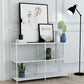 Minimalist Metal Open Etagere Bookcase with Rectangular Shelves Clearhalo 'Bookcases' 'furn' 'furn_bookcases' 'Furniture' 'furniture_bookcases' 'kitchen' 'kitchen_bookcases' 'Living Room Furniture' 'Office Furniture' 1200x1200_5d4beda0-e431-4321-994a-901c79001e89