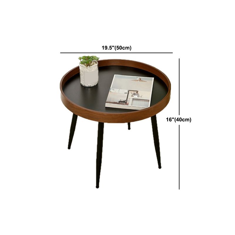 Scandinavian Sofa Side Accent Table Wooden Round Side End Table