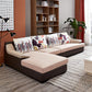 Section des sections contemporaines de 5 places * tissu en chaise et cuir SOPEAU DE RETUATION DU BACK LOBE