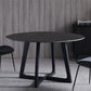 Metal and Stone Table Glam Style Simple Home Black Round Dining Table Clearhalo 'Dining Tables & Seating' 'Dining Tables' 'dining_table' 'furn' 'furn_dining_table' 'Furniture' 'Kitchen & Dining Furniture' 1200x1200_5d4d87d7-951d-4927-93f9-a0b4b0f47c74