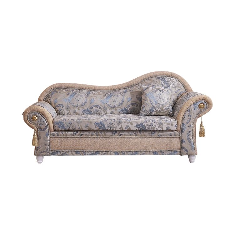 Bohemian Style Chaise Lounge Upholstered Chaise with Rolled Arms for Bedroom Clearhalo 'Chairs & Seating' 'Chaise Lounge' 'chaise_lounge' 'furn' 'furn_chaise_lounge' 'Furniture' 'Living Room Furniture' 1200x1200_5d4db19a-1eed-4ed0-9cea-7509a47e23b4
