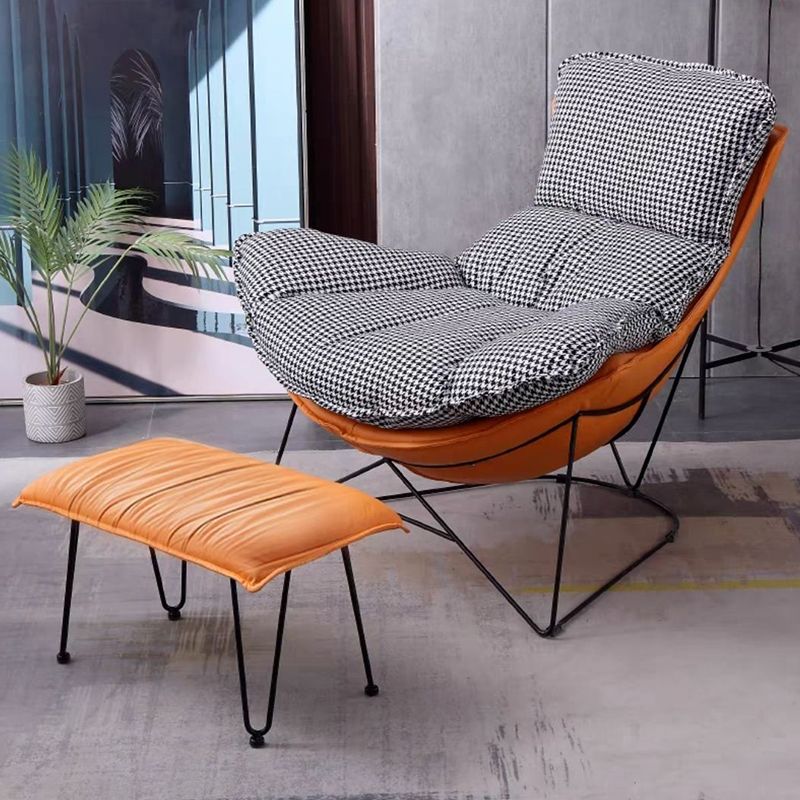 Contemporary Rocking Chair Cotton Upholstered Tufted Solid Color Indoor Rocking Chair Clearhalo 'Chairs & Seating' 'furn' 'furn_rocking_chairs' 'Furniture' 'Living Room Furniture' 'Rocking Chairs' 'rocking_chairs' 1200x1200_5d4e4ee0-6e2a-4b36-a0b4-51764902676d