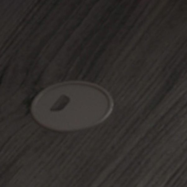 23.62 "W houten gaming bureau moderne gebogen computerbureau met stalen benen