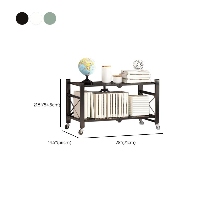 Modern Metal Etagere Shelf Bookcase Open Book Shelf for Study Room