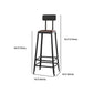 1/6/11 Pieces Pine Wood Top Bar Set with Metal Frame Industrial Rectangle Pub Set Clearhalo 'Bar Furniture' 'furn' 'furn_home_bar_bar_sets' 'Furniture' 'Home Bars & Bar Sets' 'home_bar_bar_sets' 'Kitchen & Dining Furniture' 1200x1200_5d50f148-a517-4e24-9ede-26304b2d77e0