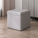 Modern Dark Grey Square Pouf Cotton Tear Resistant Pouf for Living Room Clearhalo 'furn' 'furn_ottomans_poufs' 'Furniture' 'Living Room Furniture' 'Ottomans & Poufs' 'ottomans_poufs' 1200x1200_5d5228d0-5775-4244-9a6f-22f8f9897c1c