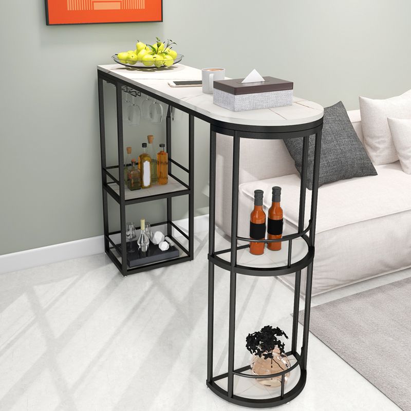 Glam Style Bar Table Set 1/2 Pcs White Granite Bar Table Set Clearhalo 'Bar Furniture' 'furn' 'furn_home_bar_bar_sets' 'Furniture' 'Home Bars & Bar Sets' 'home_bar_bar_sets' 'Kitchen & Dining Furniture' 1200x1200_5d58afc4-2234-42d3-bd90-0d9d27adc3c5